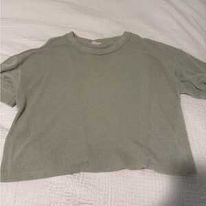 Sage Green Loose Fitting Oversized Top